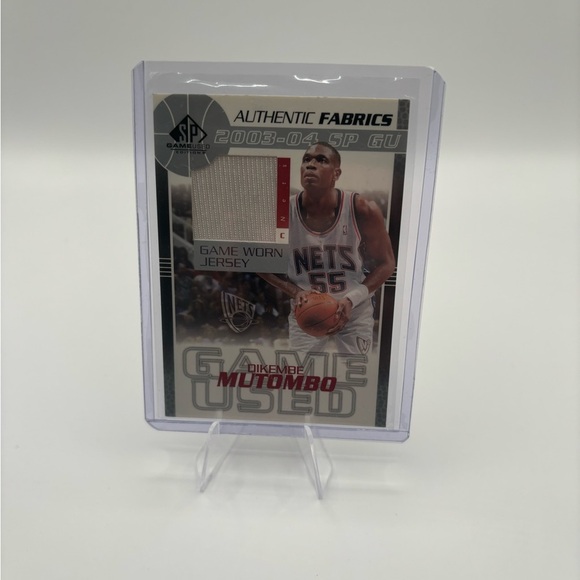 2003-04 SP Game Used - Authentic Fabrics #DM-J Dikembe Mutombo, Game Worn Relic. - Picture 1 of 2